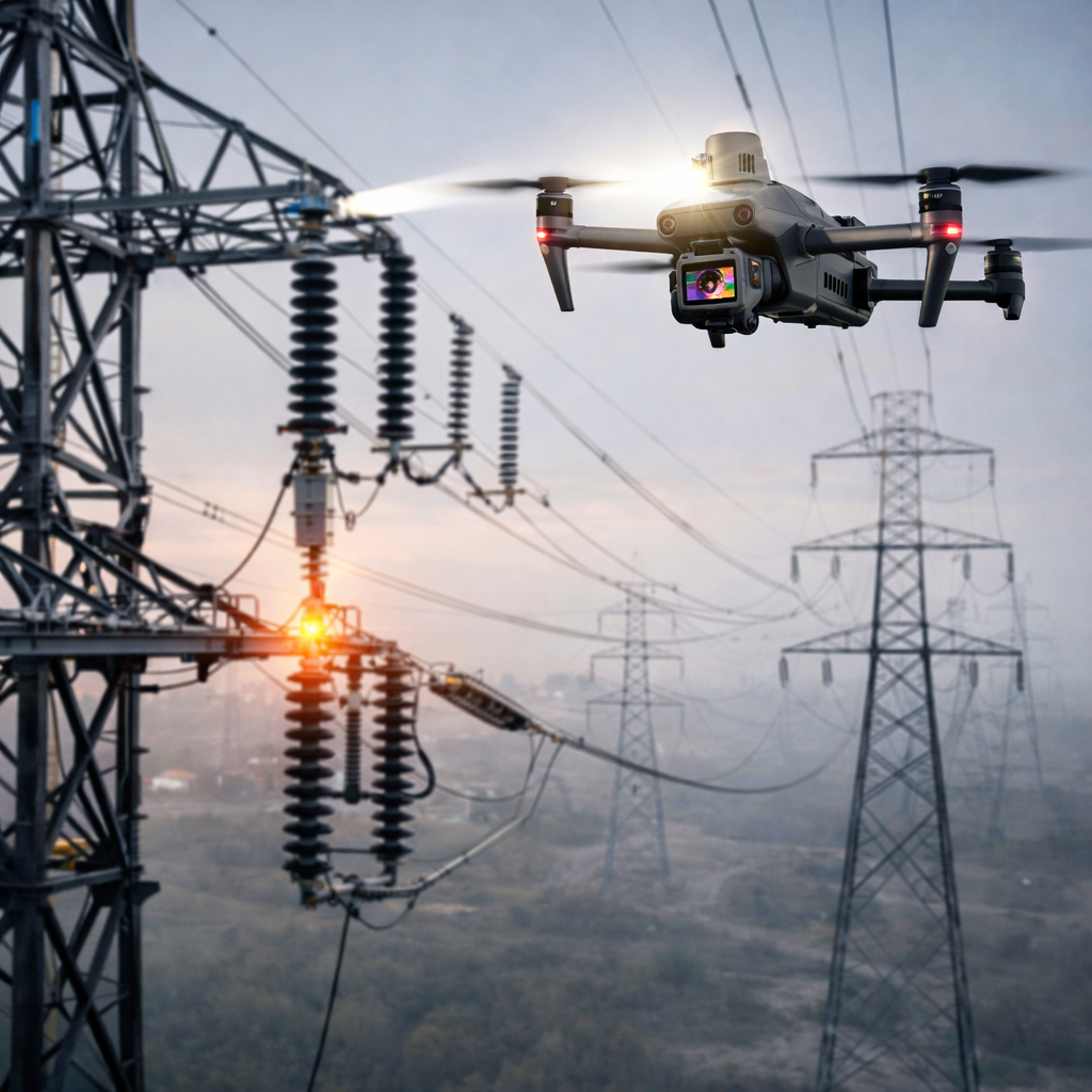 Inspección industrial con drones